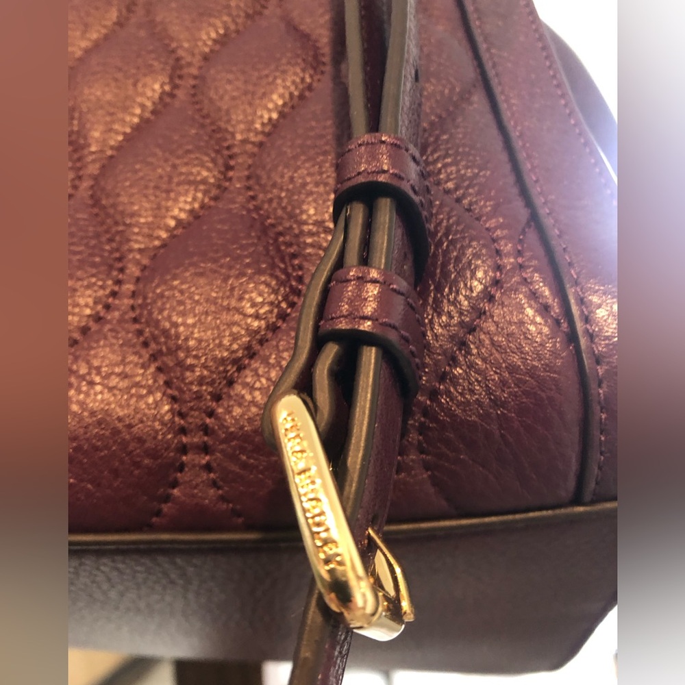 Vera Bradley Pebbled Purple Satchel Handbag - Picture 7 of 11